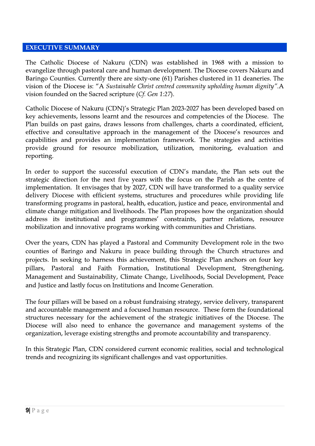 Strategic Plan Booklet 2023 page 9