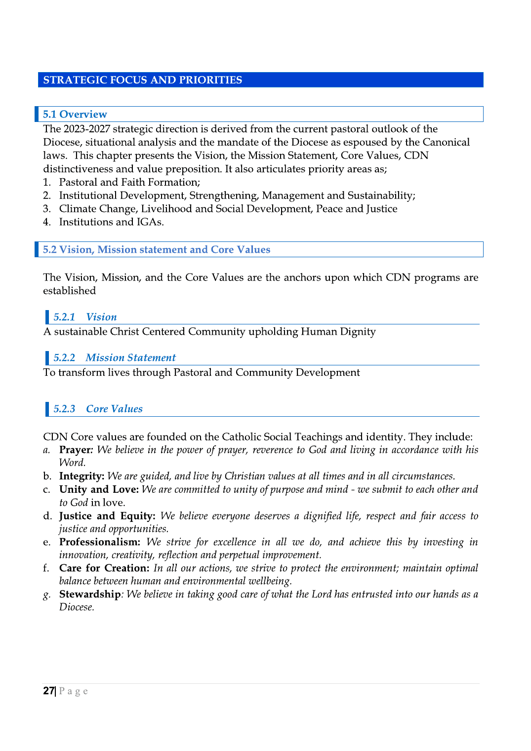 Strategic Plan Booklet 2023 page 27
