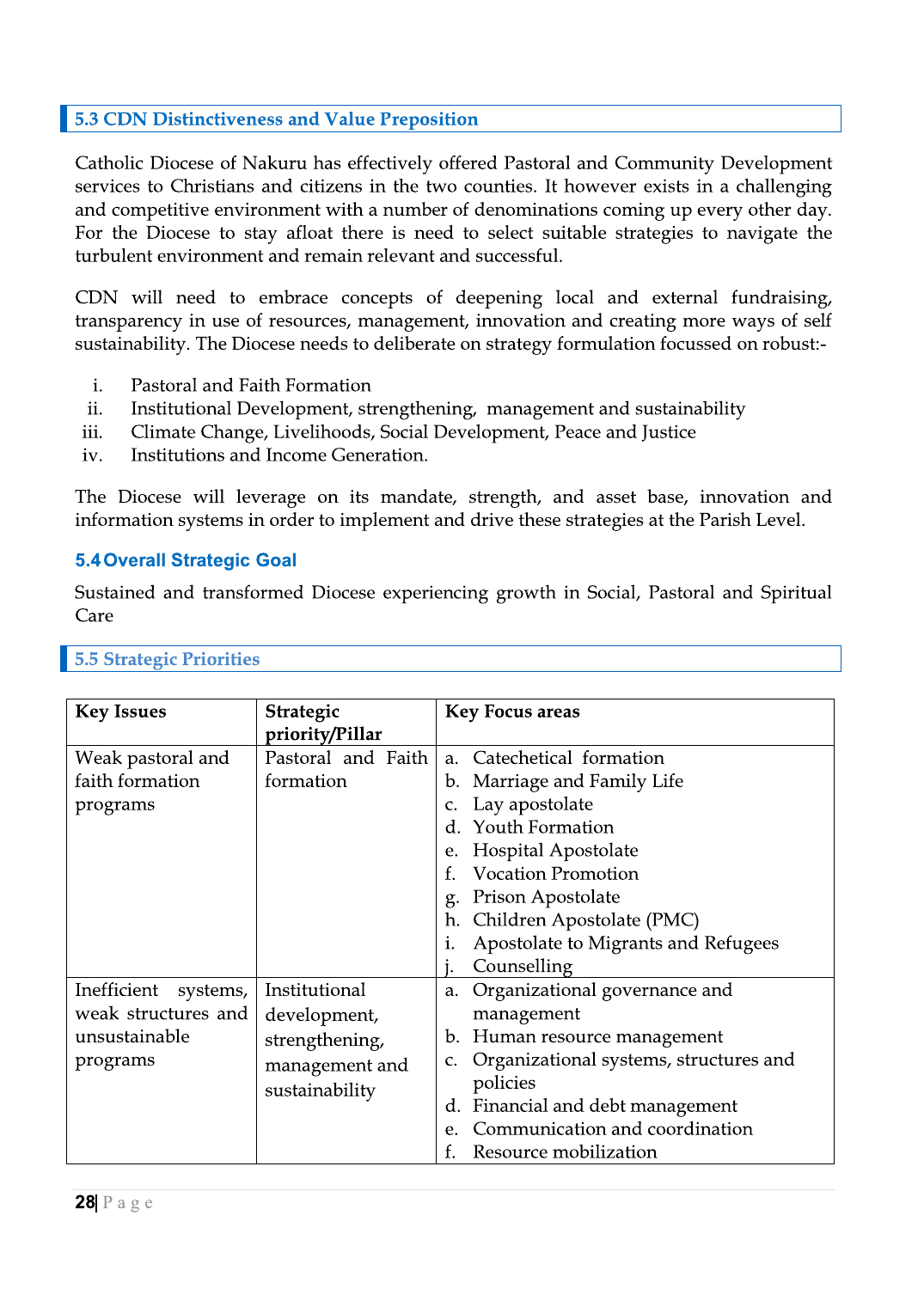 Strategic Plan Booklet 2023 page 28