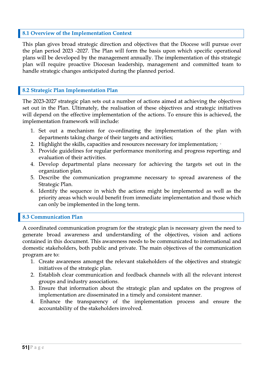 Strategic Plan Booklet 2023 page 51