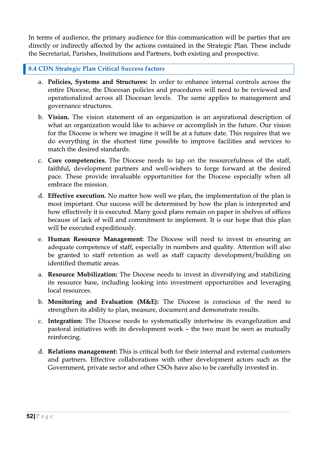Strategic Plan Booklet 2023 page 52